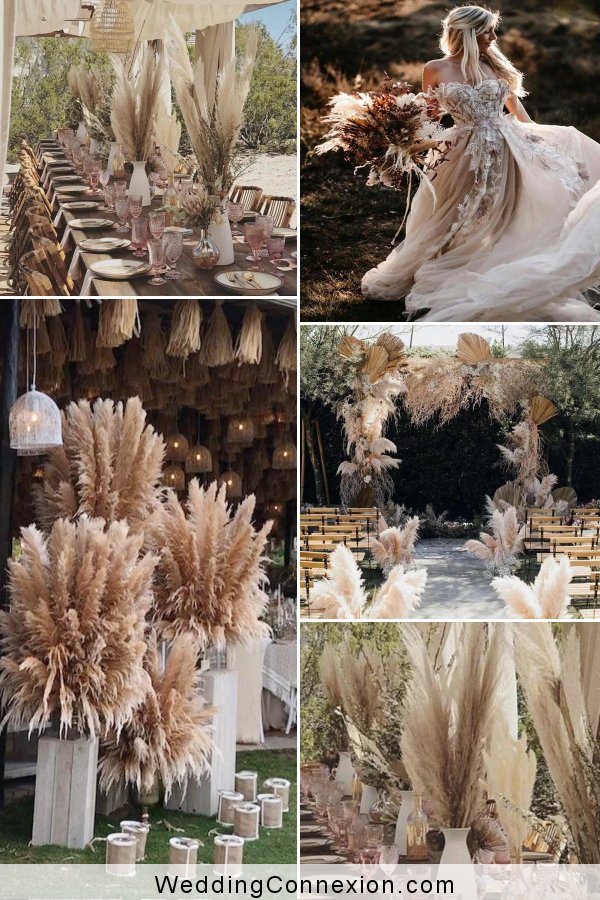 Fairy-tale Pampas Grass Wedding Inspiration